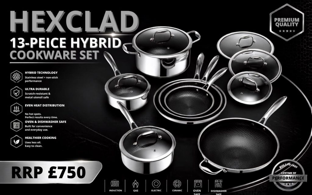 HexClad 13-Piece Hybrid Cookware