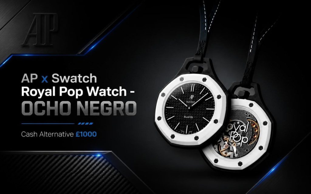 AP × Swatch Royal Pop (Black) OCHO NEGRO