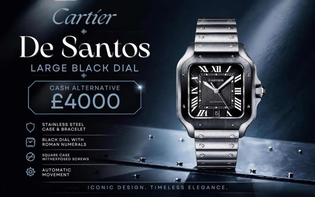 Cartier Santos de Cartier Large — Black Dial