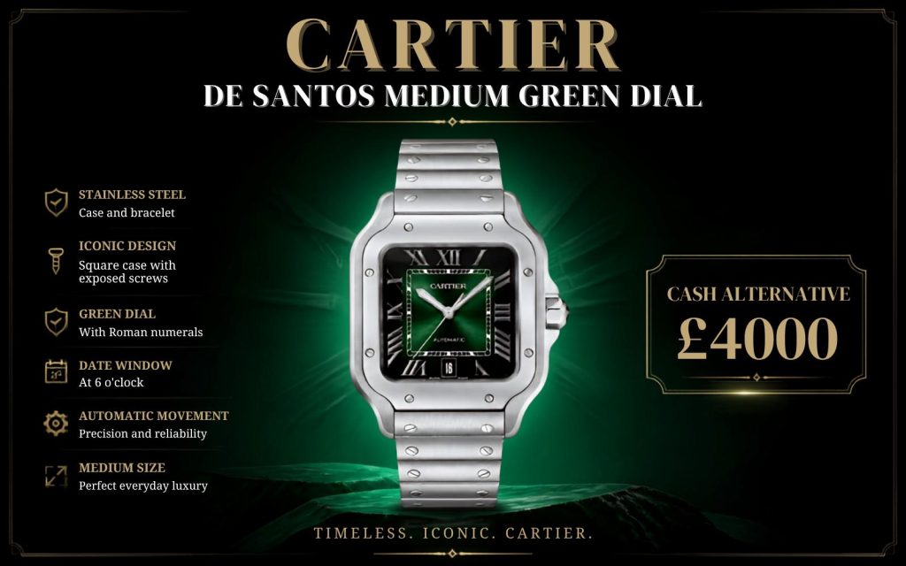 Cartier Santos de Cartier Medium — Green Dial