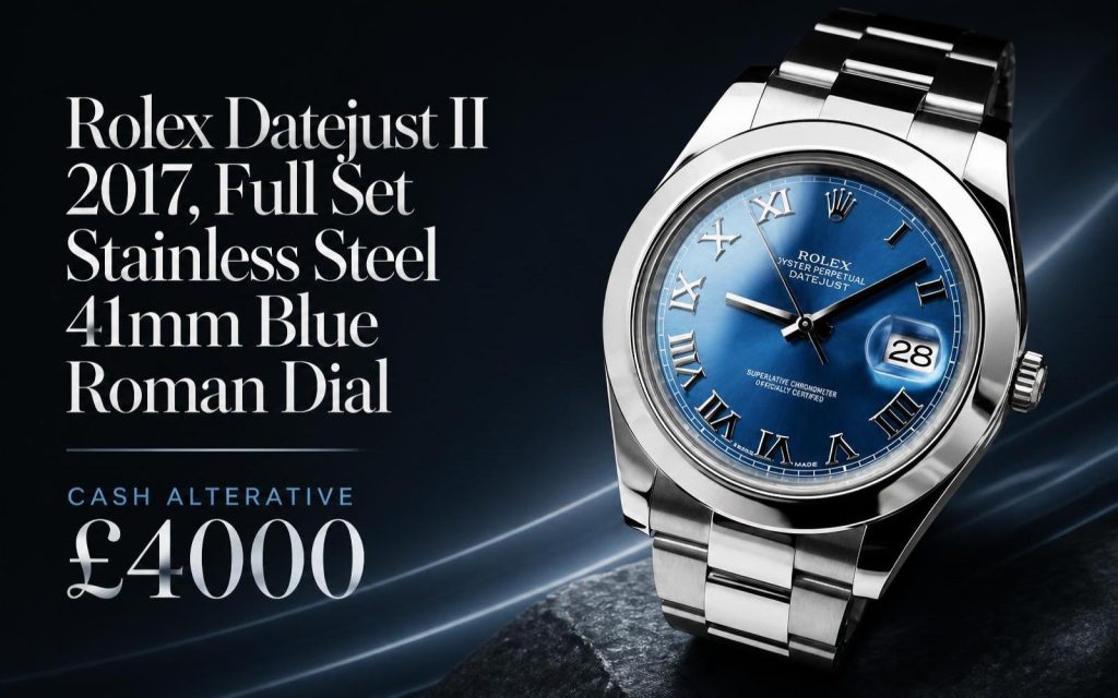 Rolex Datejust II 41mm — Blue Azzurro Dial