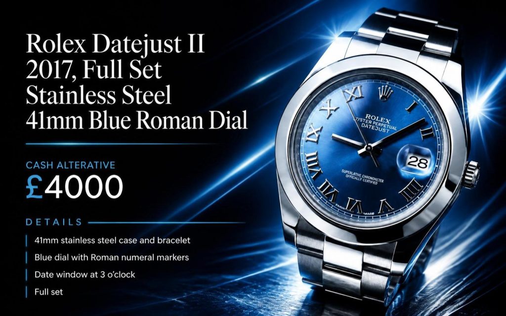 Rolex Datejust II 41mm — Blue Azzurro Dial