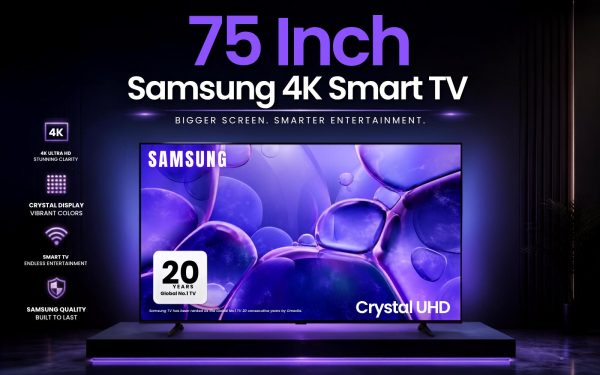 Samsung 75″ 4K Smart TV