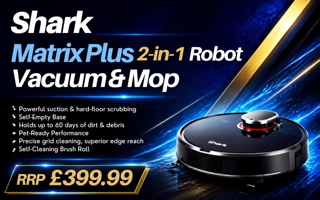 Shark Matrix Plus 2-in-1 Robot Vacuum & Mop (Self-Empty)