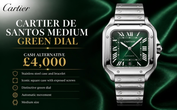 Cartier Santos de Cartier Medium — Green Dial