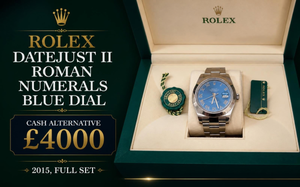 Rolex Datejust II 41mm — Blue Azzurro Dial