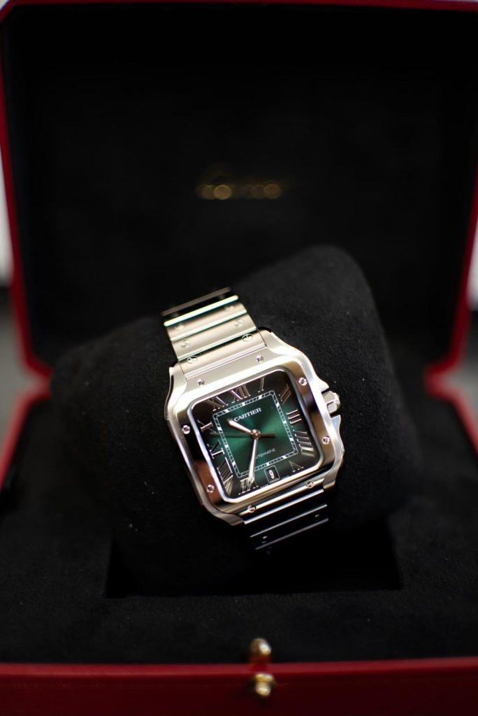 Cartier Santos de Cartier Medium — Green Dial