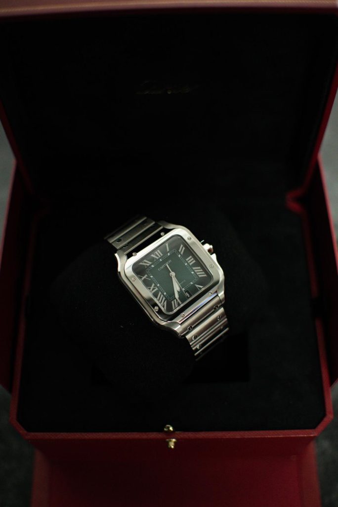 Cartier Santos de Cartier Medium — Green Dial