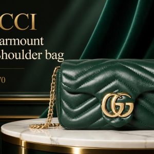 Gucci GG Marmont Mini Shoulder Bag — Forest Green