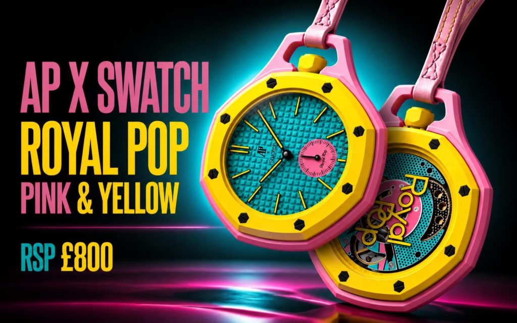 AP × Swatch Royal Pop — Pink & Yellow