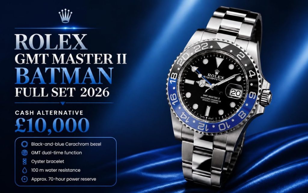 Rolex GMT-Master II Batman — Full Set 2026